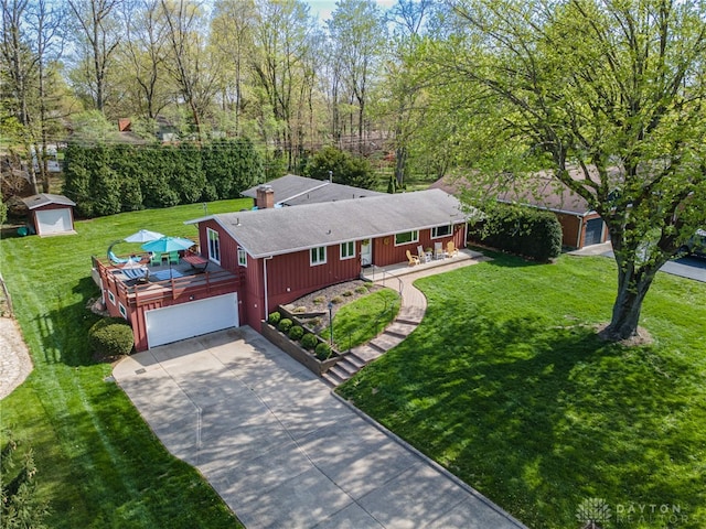 335 Winding Trl, Xenia Twp, OH 45385 - view from above of property