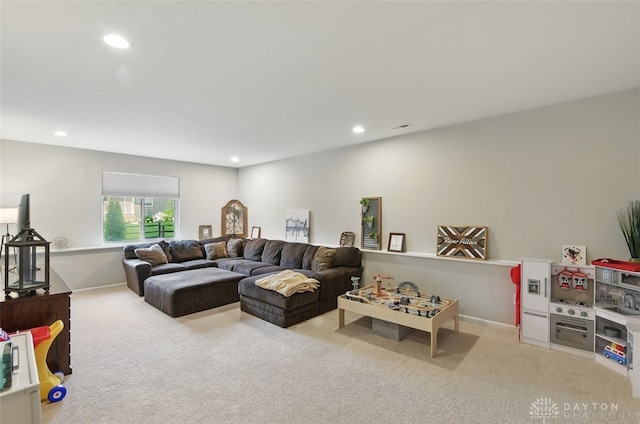 1535 Mulberry Ct, Turtlecreek Twp, OH 45036 - living room with carpet flooring and recessed lighting