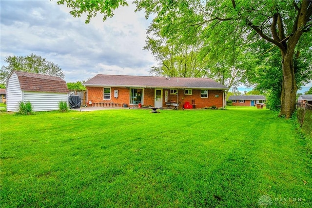 201 Applegate Rd, Union, OH 45322 - back of house with brick siding and a patio area
