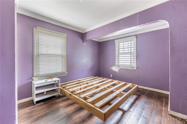 57 W Maplewood Ave, Dayton, OH 45405 - bedroom featuring crown molding and hardwood / wood-style flooring