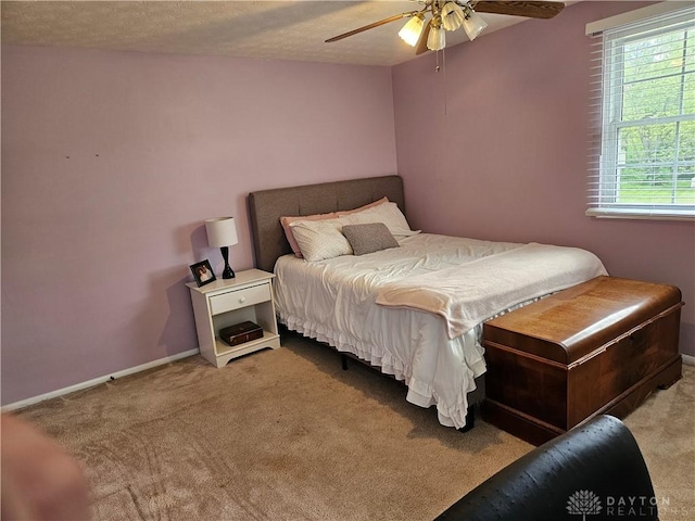 2547 Ryan Ct, Beavercreek, OH 45434 - bedroom with carpet, a ceiling fan, and baseboards