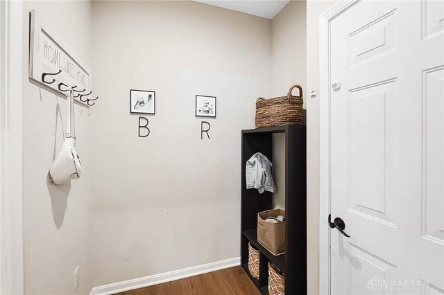 1691 Arden Bnd, Fairborn, OH 45324 - mudroom featuring wood finished floors and baseboards
