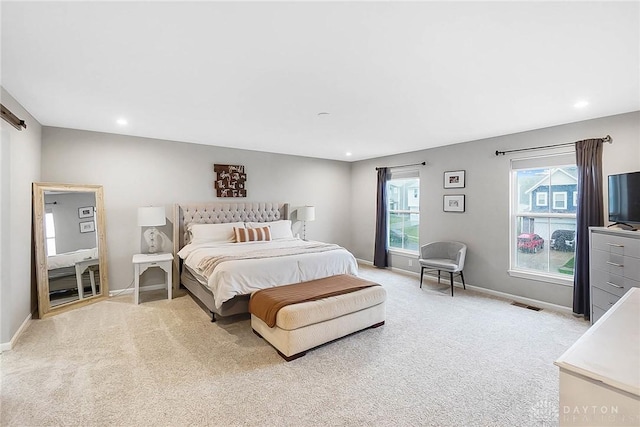 1691 Arden Bnd, Fairborn, OH 45324 - bedroom featuring light colored carpet, baseboards, and recessed lighting