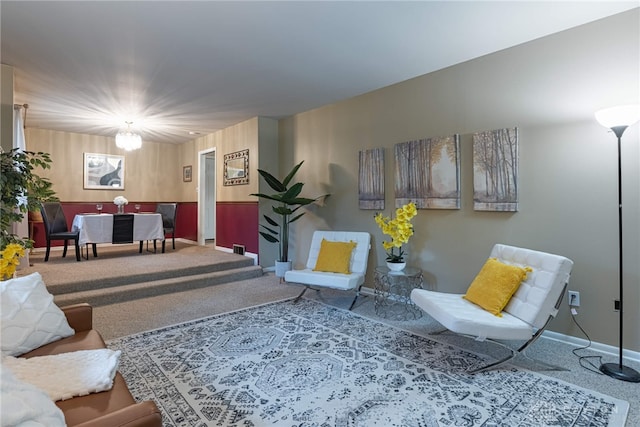 2444 Tennyson Dr, Bellbrook, OH 45305 - carpeted living area with baseboards