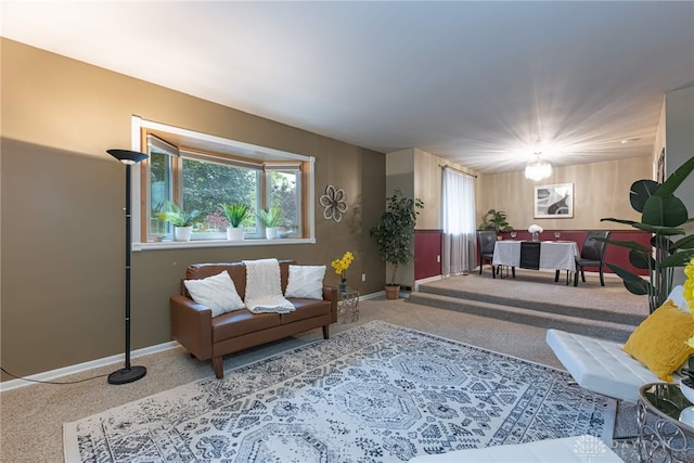2444 Tennyson Dr, Bellbrook, OH 45305 - carpeted living area featuring baseboards