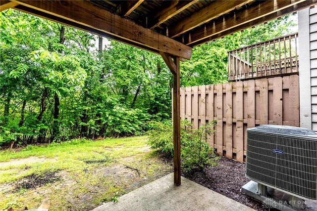 9492 Colegate Way, West Chester, OH 45011 - view of yard featuring central air condition unit and a patio