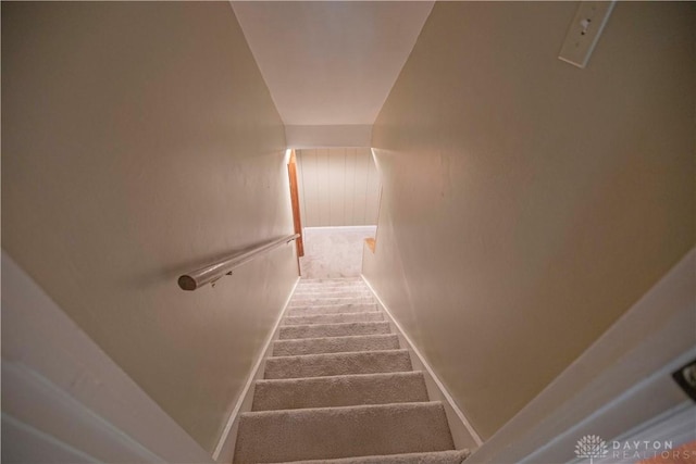40 Nicholson Ct, Washington Twp, OH 45459 - stairway featuring carpet floors and baseboards