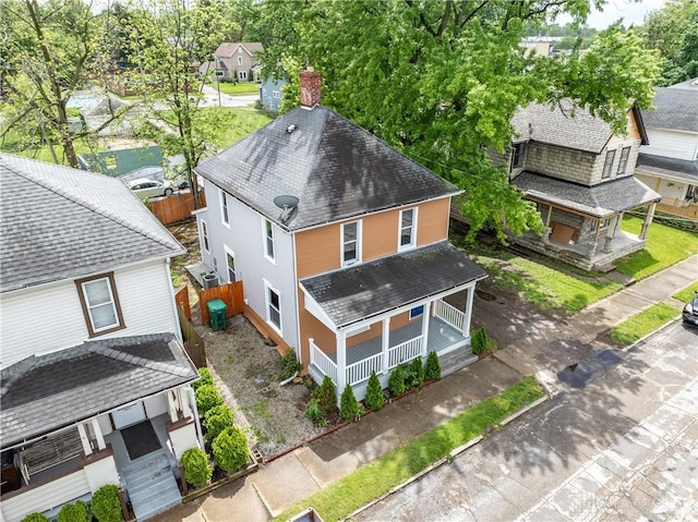 1015 Maiden Ln, Springfield, OH 45504 - aerial perspective of suburban area