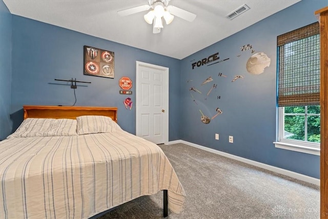 1422 Shawnee Run Dr, Maineville, OH 45039 - carpeted bedroom with baseboards and a ceiling fan