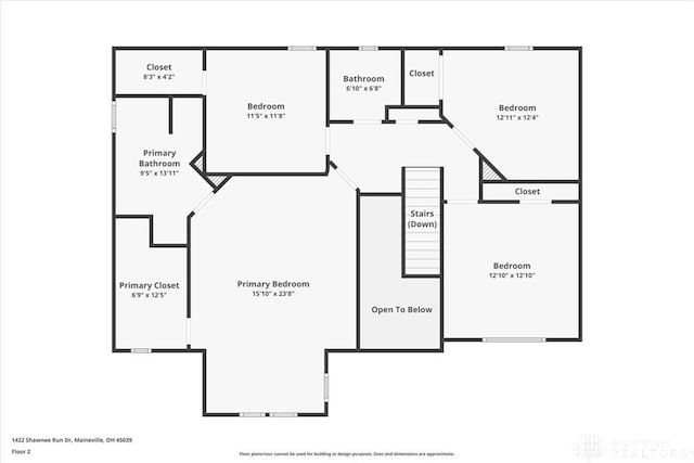 1422 Shawnee Run Dr, Maineville, OH 45039 - property floor plan