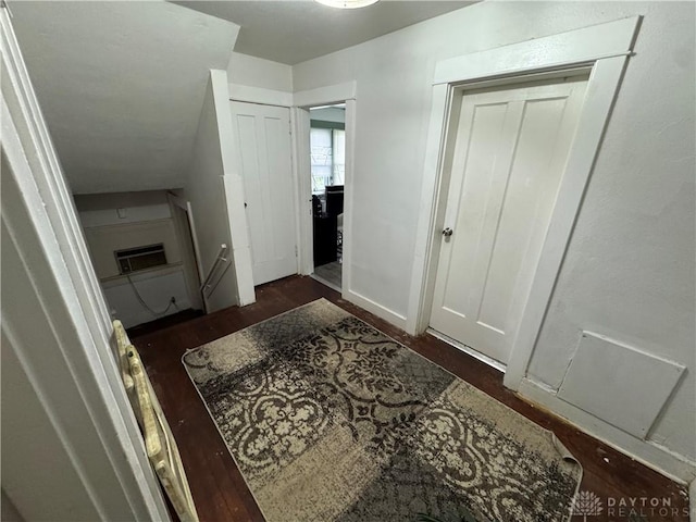 1606 W Grand Ave, Dayton, OH 45402 - hall with dark wood-type flooring