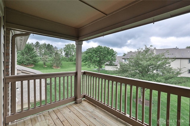 1690 Piper Ln Unit 206, Washington Twp, OH 45440 - deck featuring a yard