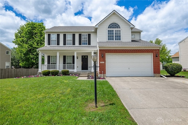 1233 Terrington Way, Miamisburg, OH 45342 - view of front of house with covered porch and concrete driveway