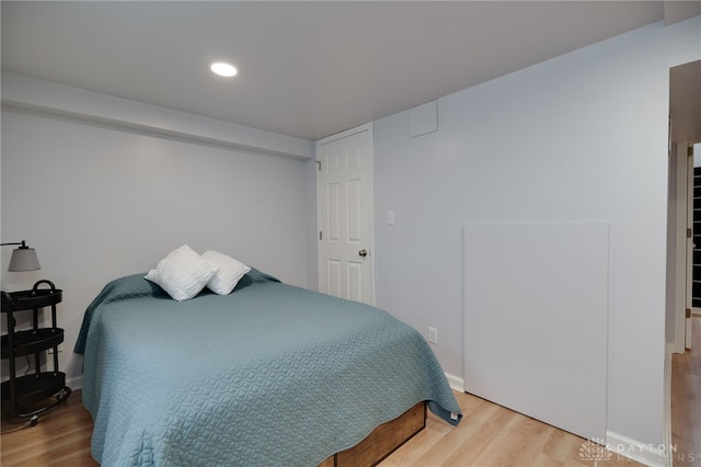 3227 Mirimar St, Dayton, OH 45409 - bedroom featuring wood finished floors, baseboards, and recessed lighting