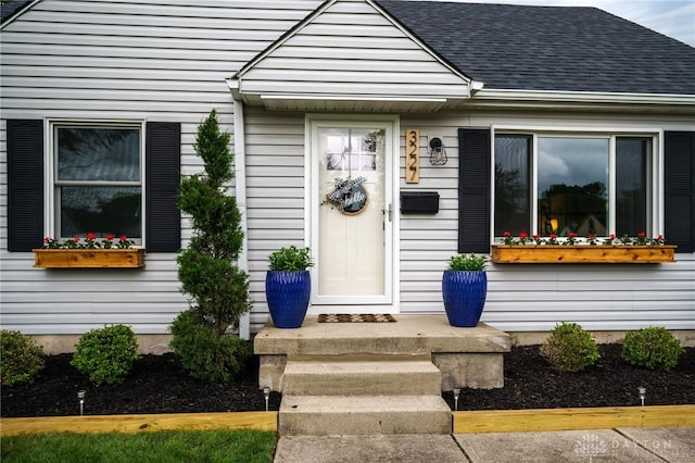 3227 Mirimar St, Dayton, OH 45409 - property entrance featuring a shingled roof