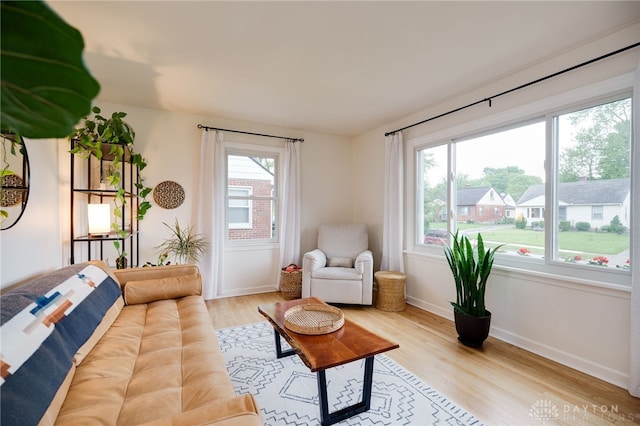 3227 Mirimar St, Dayton, OH 45409 - living room with wood finished floors and baseboards