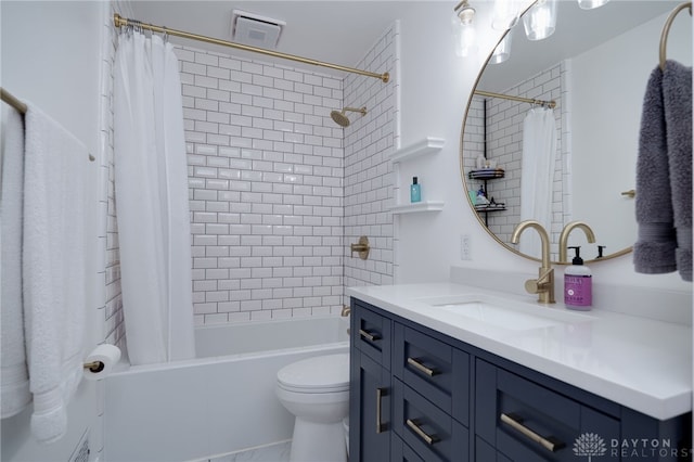 3227 Mirimar St, Dayton, OH 45409 - bathroom with vanity, shower / tub combo, and toilet