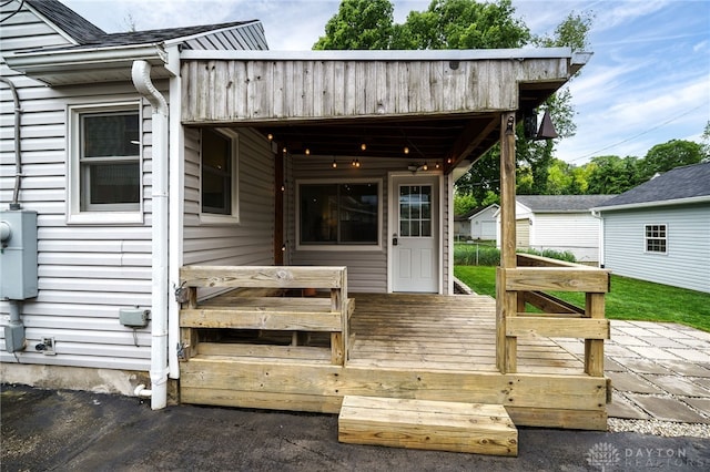 3227 Mirimar St, Dayton, OH 45409 - view of wooden deck