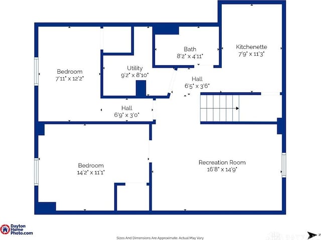 3227 Mirimar St, Dayton, OH 45409 - floor plan / room layout