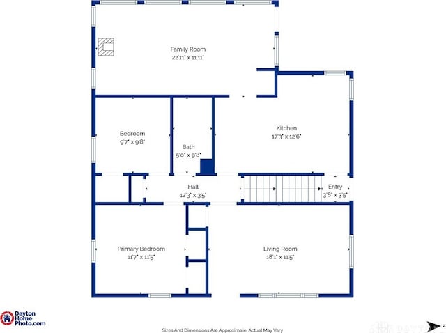 3227 Mirimar St, Dayton, OH 45409 - floor plan / room layout