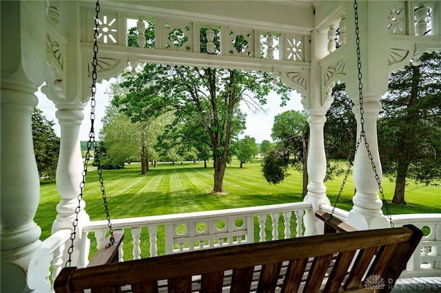 5894 Hamilton Lebanon Rd, Monroe, OH 45044 - view of grassy yard with covered porch