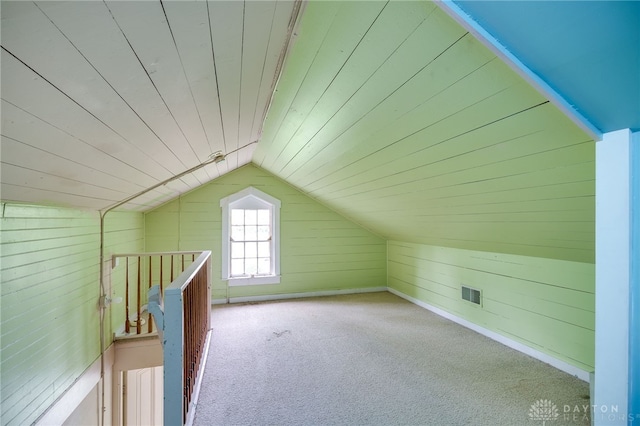 5894 Hamilton Lebanon Rd, Monroe, OH 45044 - bonus room with wood walls, lofted ceiling, wood ceiling, and carpet