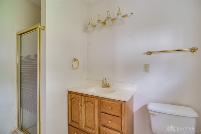 5894 Hamilton Lebanon Rd, Monroe, OH 45044 - full bathroom with toilet, a stall shower, and vanity