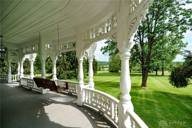 5894 Hamilton Lebanon Rd, Monroe, OH 45044 - porch with a lawn