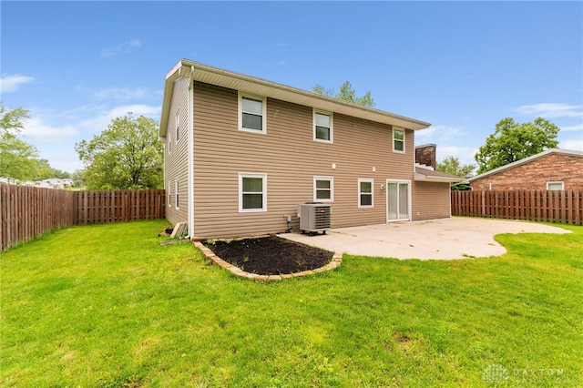 4513 Silver Oak St, Dayton, OH 45424 - rear view of property with cooling unit and a patio