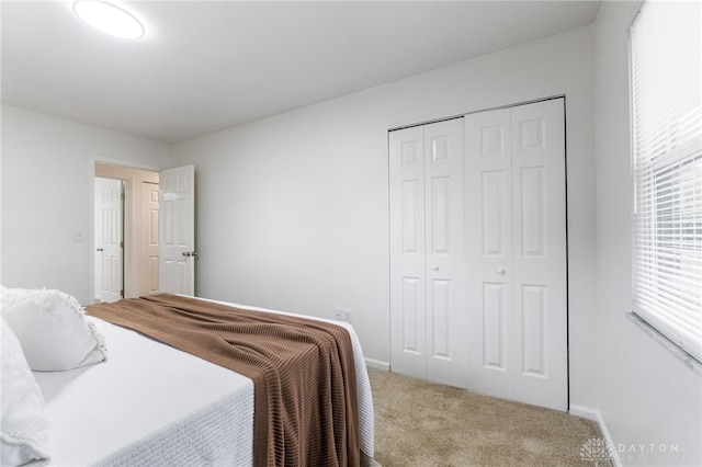 4513 Silver Oak St, Dayton, OH 45424 - bedroom featuring carpet floors, a closet, multiple windows, and baseboards