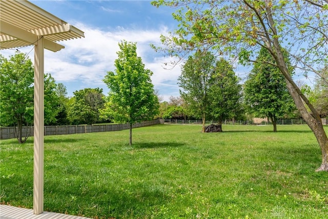 9673 Dayton Greenville Pike, Brookville, OH 45309 - view of yard with view of wooded area