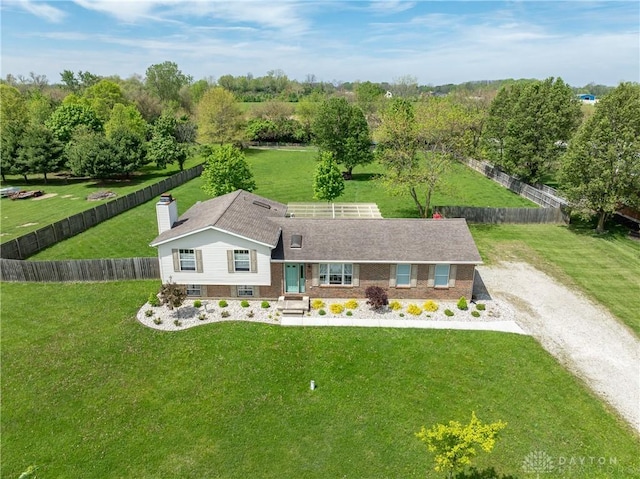 9673 Dayton Greenville Pike, Brookville, OH 45309 - view of front of house with a chimney