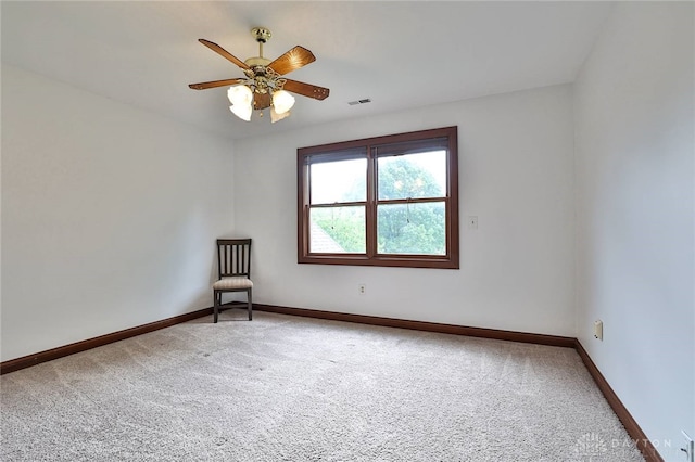 7299 Country Club Ln, West Chester, OH 45069 - carpeted spare room featuring a ceiling fan and baseboards