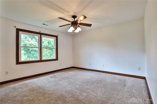 7299 Country Club Ln, West Chester, OH 45069 - empty room with carpet, baseboards, and ceiling fan