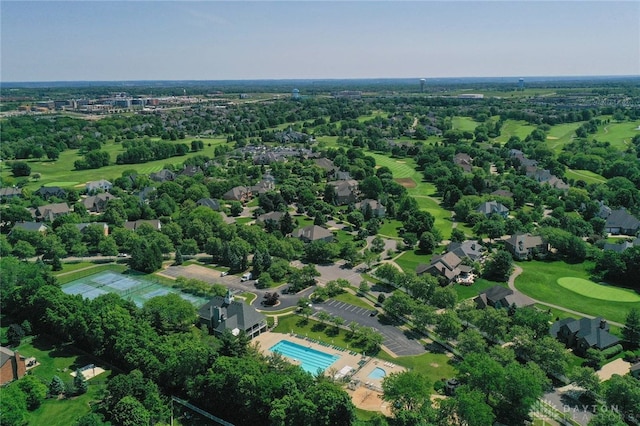7299 Country Club Ln, West Chester, OH 45069 - aerial overview of property's location with a pool