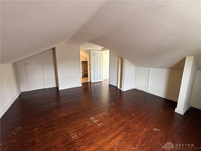 1805 Fauver Ave, Dayton, OH 45420 - bonus room featuring hardwood / wood-style floors, lofted ceiling, and baseboards