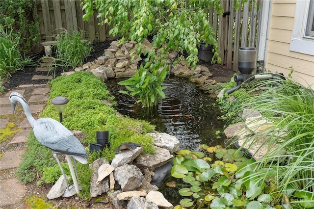 2866 Fence Stone Ct, Dayton, OH 45458 - view of yard featuring a garden pond