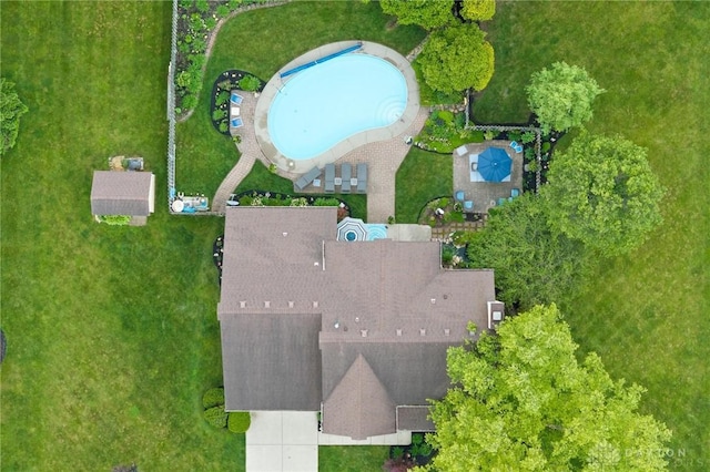 2866 Fence Stone Ct, Dayton, OH 45458 - aerial view of a pool