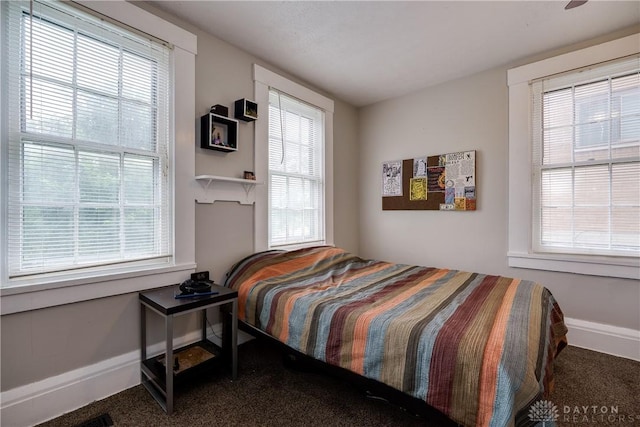 397 Chapman St, Waynesville, OH 45068 - carpeted bedroom featuring baseboards and multiple windows