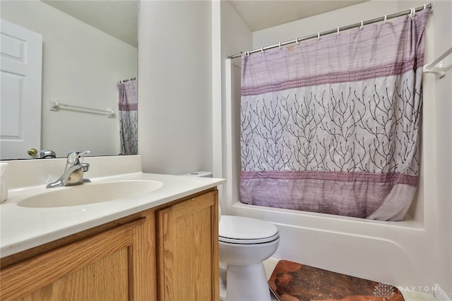 510 Delaware Xing, Trenton, OH 45067 - bathroom with vanity, toilet, and shower / bath combination with curtain