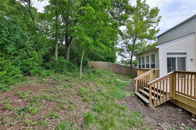 510 Delaware Xing, Trenton, OH 45067 - view of yard with a wooden deck
