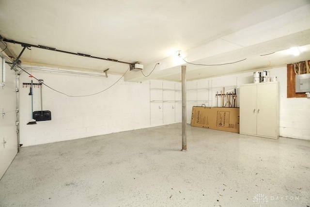 720 Boylston St, Middletown, OH 45044 - basement featuring electric panel and concrete block wall