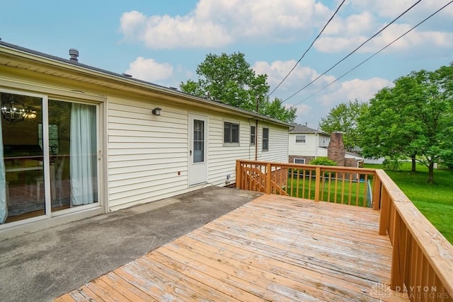 720 Boylston St, Middletown, OH 45044 - wooden terrace with a lawn