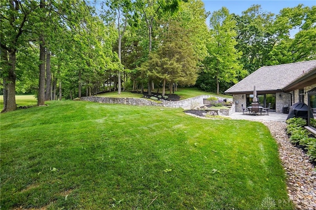508 E Lower Springboro Rd, Clearcreek Twp, OH 45066 - view of green lawn featuring a patio