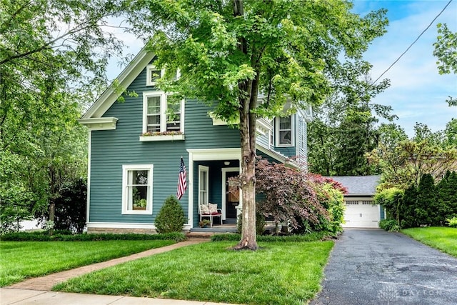 206 Wright Ave, Lebanon, OH 45036 - view of front of home with a front lawn and a garage