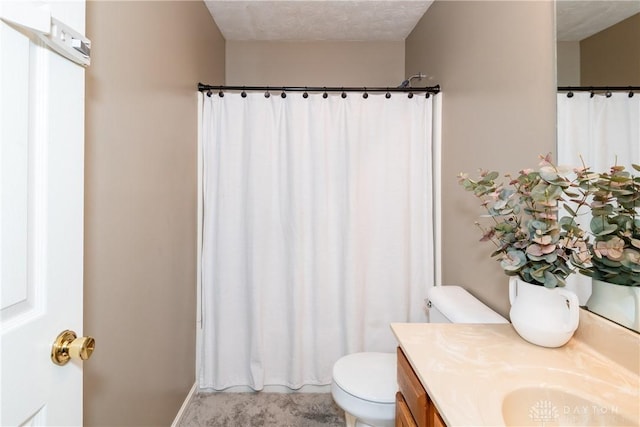 3008 Clearstream Way, Clayton, OH 45315 - bathroom with toilet, vanity, and a shower with curtain