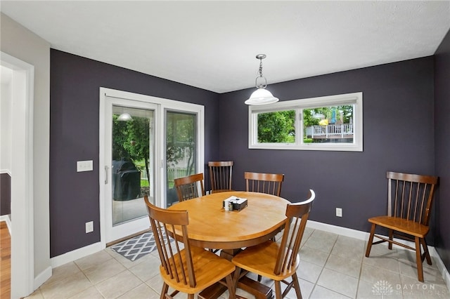 3835 Polo Trace Ct, Bellbrook, OH 45305 - dining space with light tile patterned floors and baseboards