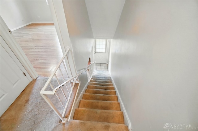 729 Clareridge Ln, Dayton, OH 45458 - staircase with baseboards