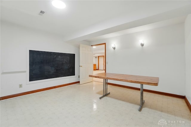 220 Fivepines Ct, Englewood, OH 45315 - rec room with baseboards and tile patterned floors