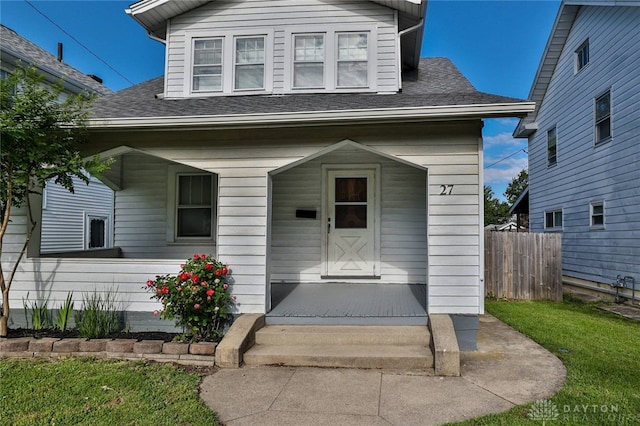 27 S Quentin Ave, Dayton, OH 45403 - property entrance featuring roof with shingles